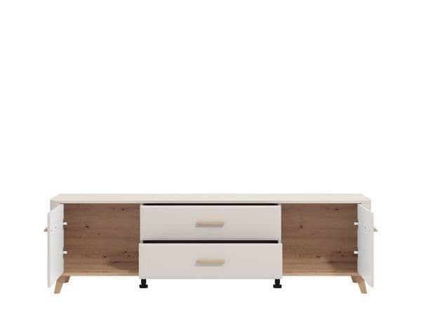Dariqon Cashmere And Oak Effect Large Wide 180cm TV Unit - 11014490