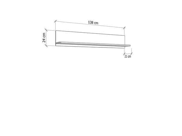 Dariqon Cashmere Wall Mounted Floating Wall Shelf - 11014043