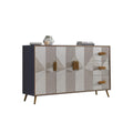 Delp Sideboard, side view of reclaimed sideboard