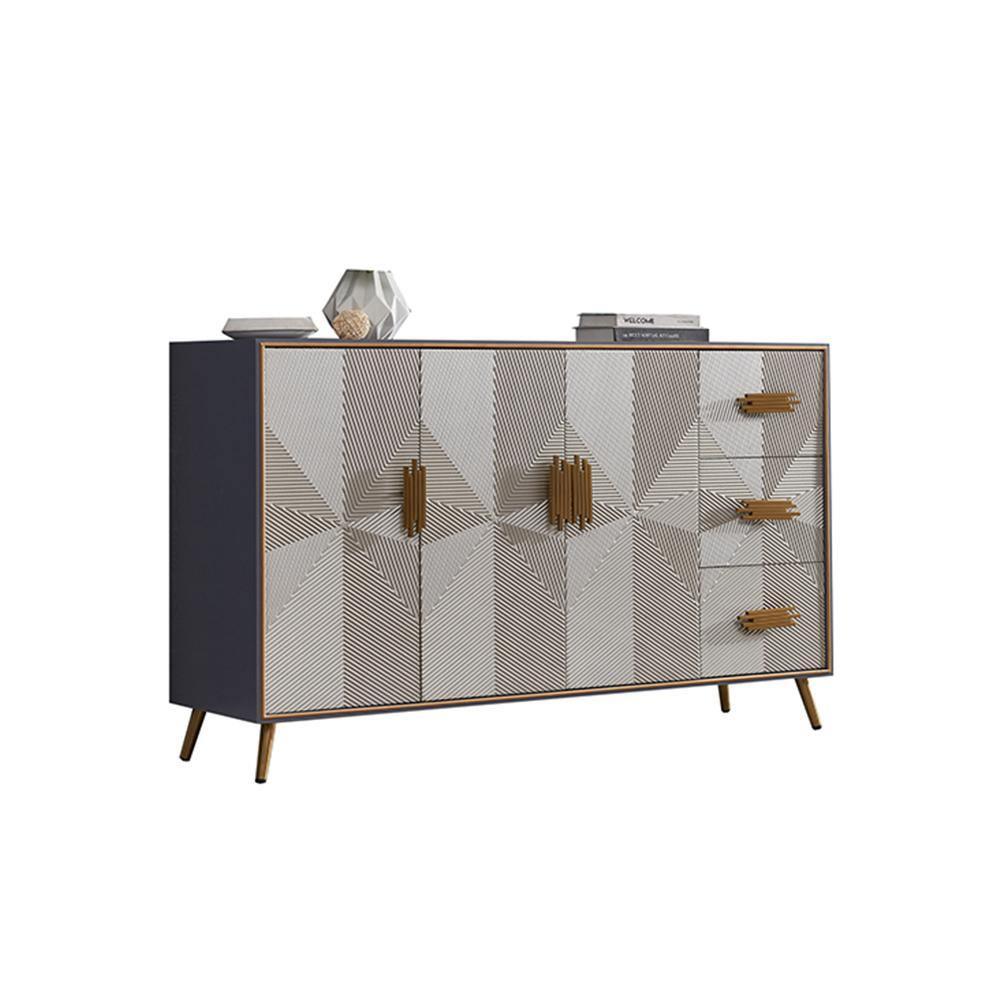 Delp Sideboard, side view of reclaimed sideboard
