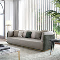 Demure Three Seater Sofa, Velvet-Weilai Concept-Style 1-Weilai Concept