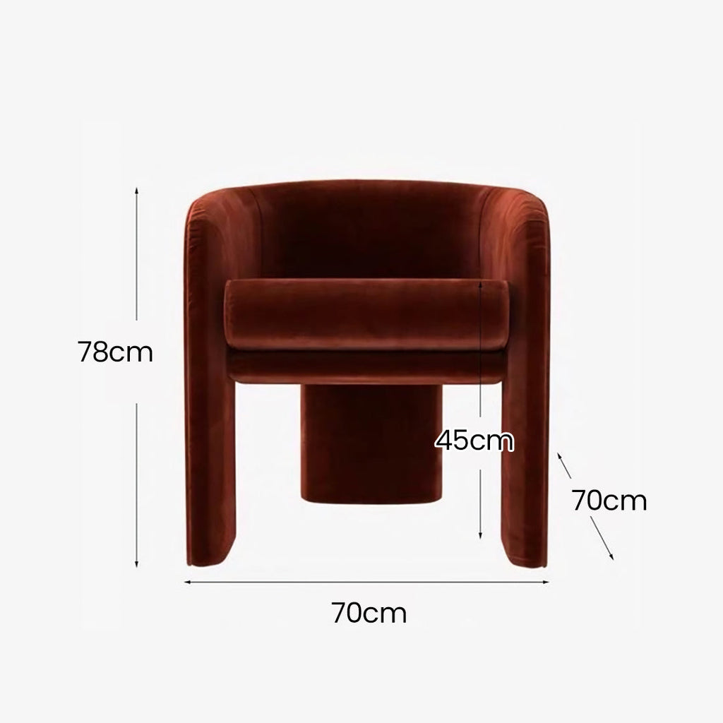 Milo Baughman Armchair, Velvet