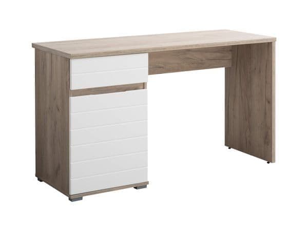 Elano Oak and White Gloss Desk - 11008650