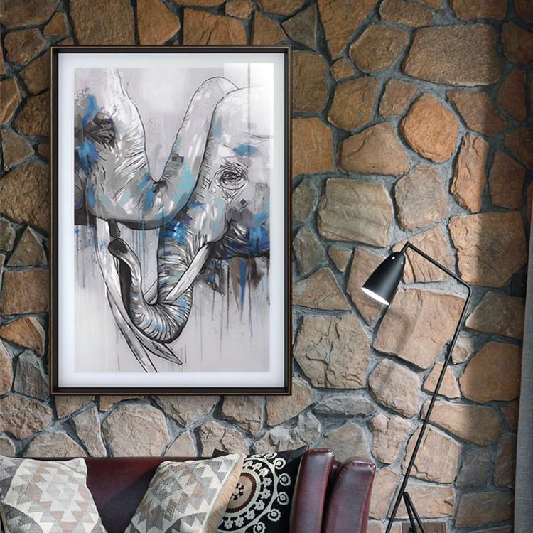 Elephant Parents Framed Wall Art Print 80*120cm-Weilai-Weilai Concept