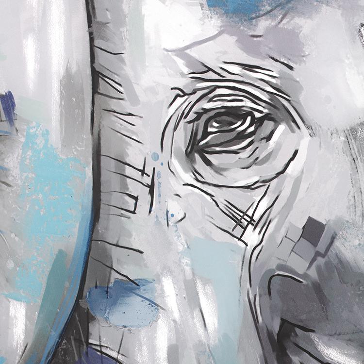 Elephant Parents Framed Wall Art Print 80*120cm-Weilai-Weilai Concept