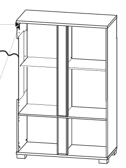 Elise White High Gloss And Grey Low Display Cabinet T12 - 3024