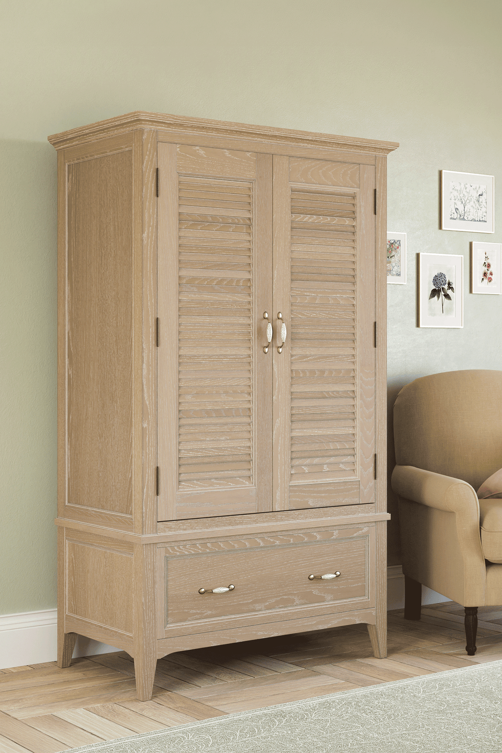 Ennis 2 Door 1 Drawer Wardrobe