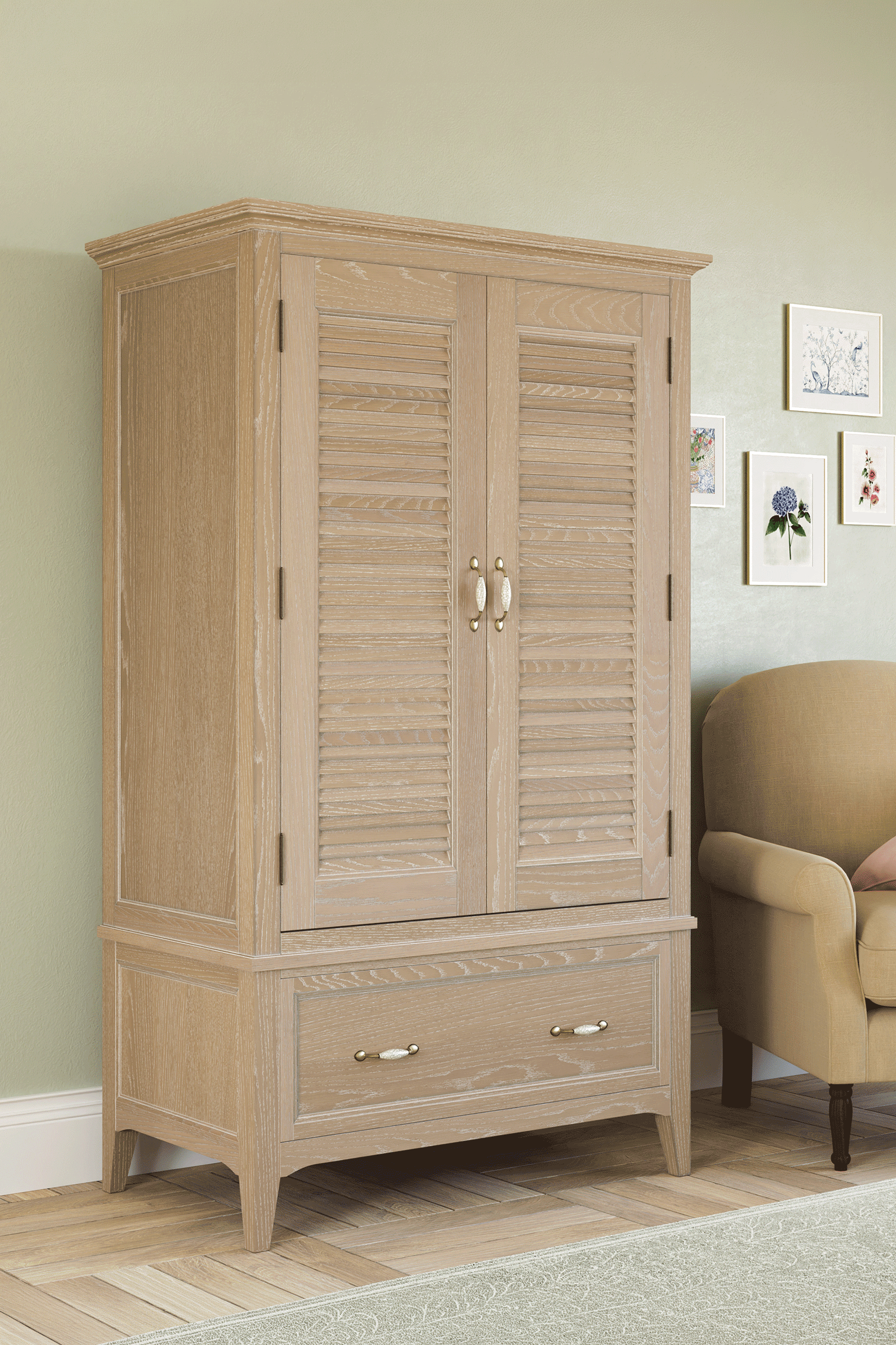 Ennis 2 Door 1 Drawer Wardrobe