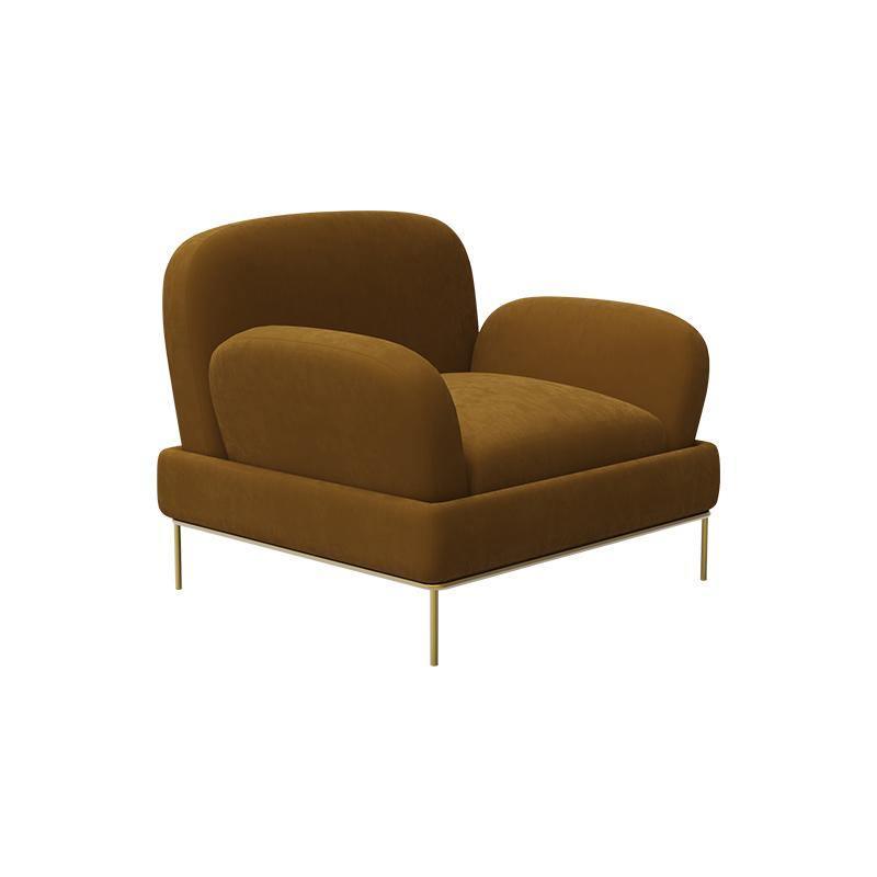 Ernest Armchair, Velvet-Weilai Concept-Brown-Weilai Concept