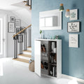 Fendi White Gloss Shoe Cabinet Hallway Unit - 2919