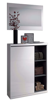 Fendi White Gloss Shoe Cabinet Hallway Unit - 2919