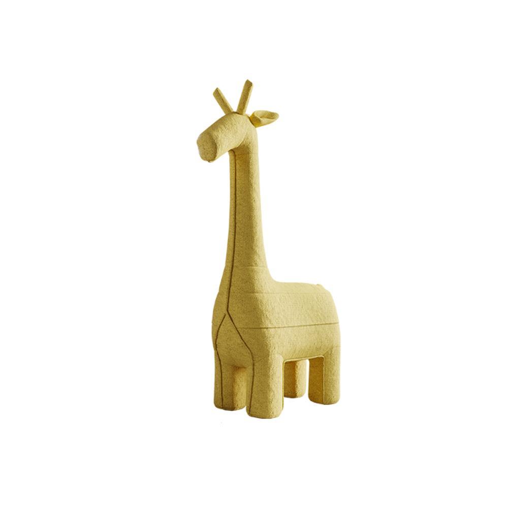 Giraffe Design Chair, Yellow Fabric, Kid Chair-Weilai Concept-Weilai Concept