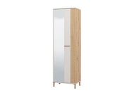Granada Cashmere And Artisan Oak Effect Slim Narrow Wardrobe - 11013554