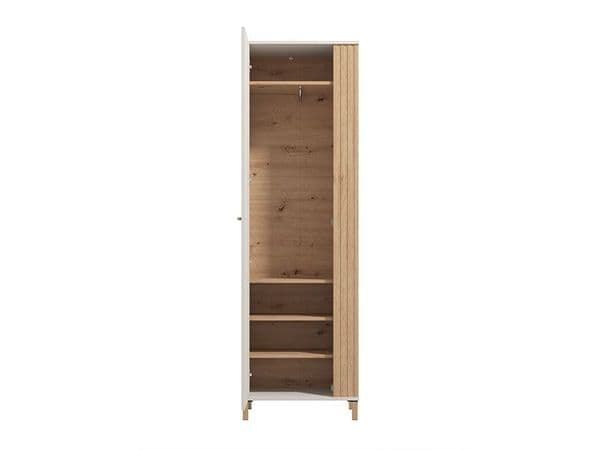 Granada Cashmere And Artisan Oak Effect Slim Narrow Wardrobe - 11013554