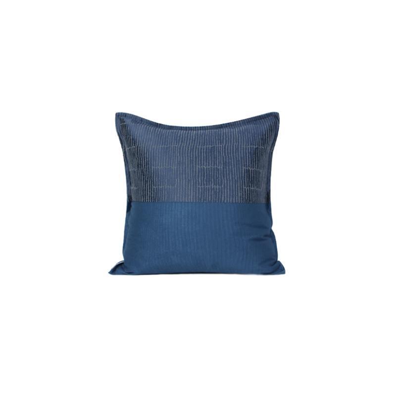 Guti Blue Velvet Cushion, 50 x 50cm-Weilai Concept-Weilai Concept