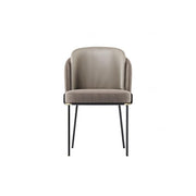 Detail view of Helix Dining Table Set, Sintered Stone with dining table and kitchen