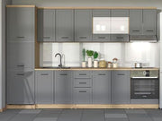 Hudson 200cm Graphite Grey Kitchen Units - 11012183