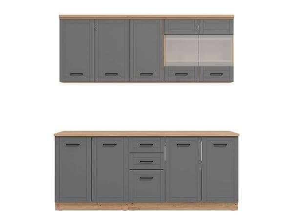 Hudson 200cm Graphite Grey Kitchen Units - 11012183