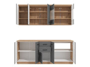 Hudson 200cm Graphite Grey Kitchen Units - 11012183