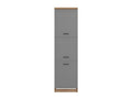 Hudson Grey And Oak Effect Tall 60cm 3 Door Kitchen Larder Unit Pantry Cupboard - 11012281