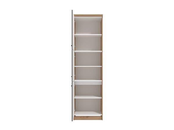Hudson Grey And Oak Effect Tall 60cm 3 Door Kitchen Larder Unit Pantry Cupboard - 11012281