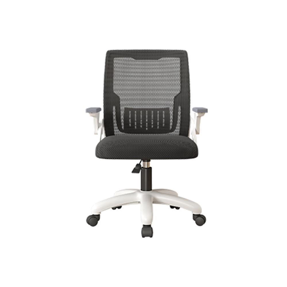Isabel Mesh Office Chair, side view of swivel office chairs desk