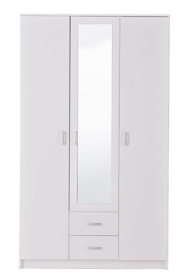Kano White 3 Door Wardrobe - 11008714