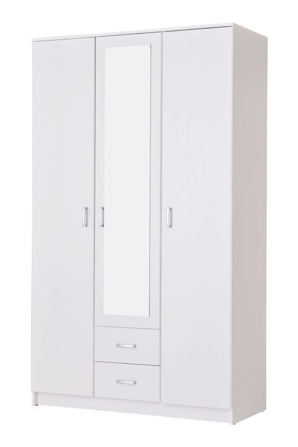 Kano White 3 Door Wardrobe - 11008714