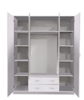 Kano White 4 Door Wardrobe - 11008721