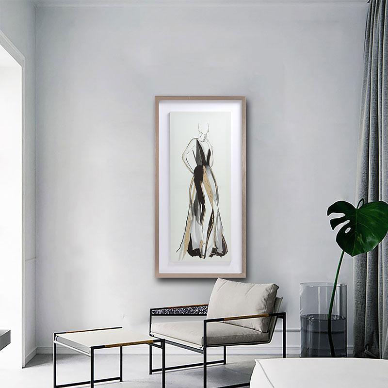 Lady Framed Wall Art Print 40*60cm-Weilai-Weilai Concept