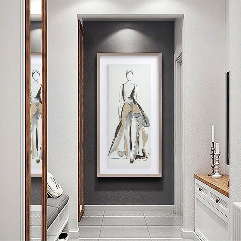 Lady Framed Wall Art Print 40*60cm-Weilai-Weilai Concept