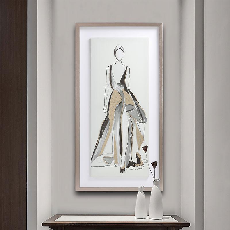 Lady Framed Wall Art Print 40*60cm-Weilai-Weilai Concept