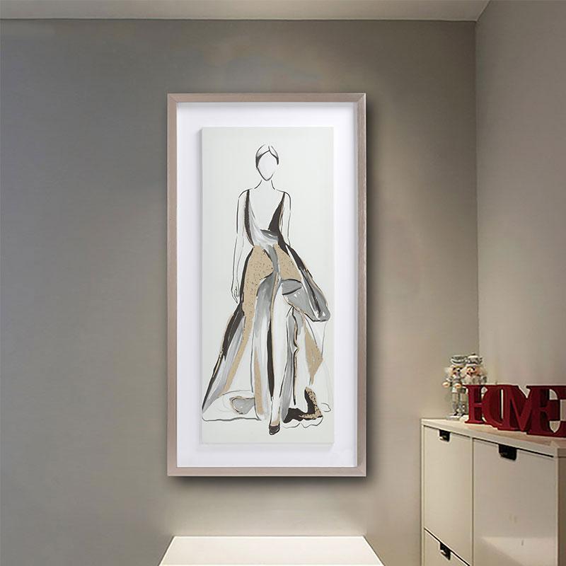 Lady Framed Wall Art Print 40*60cm-Weilai-Weilai Concept