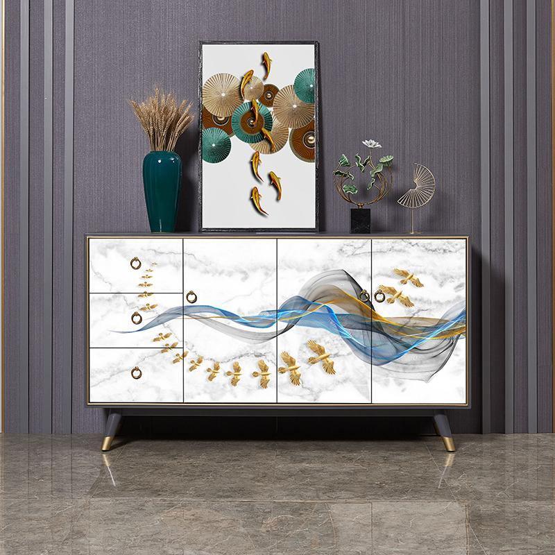 Detail view of Legrand Sideboard, Plywood with marble sideboard