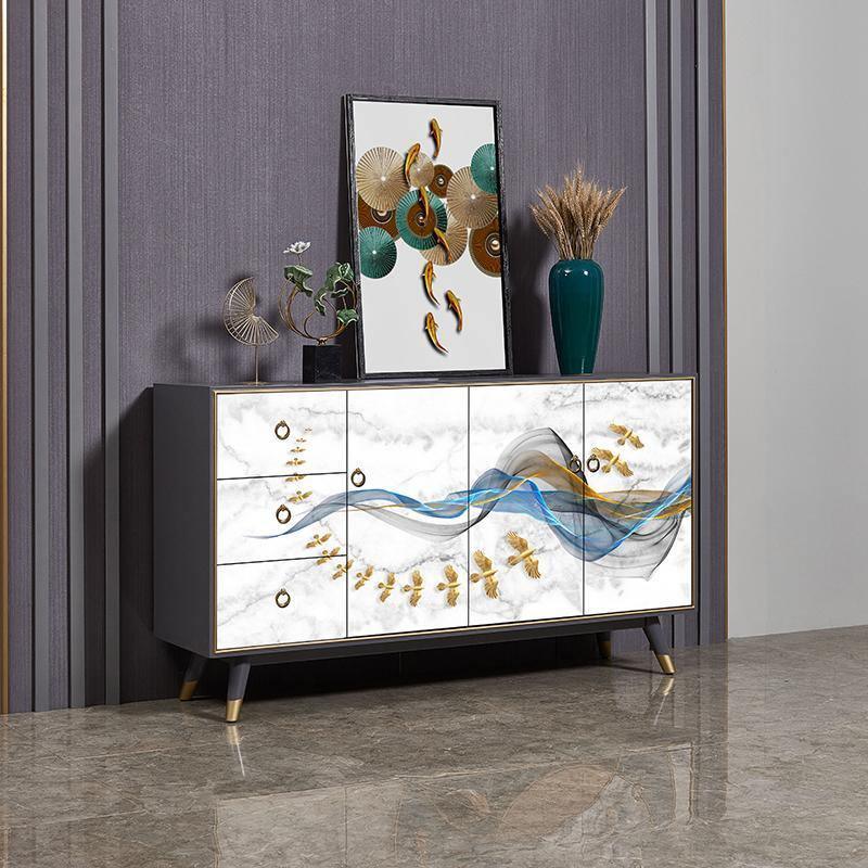 Legrand Sideboard, Plywood in a lifestyle setting with midcentury sideboard