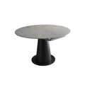 Lessie Extendable Dining Table, Sintered Stone, side view of foldable garden dining table