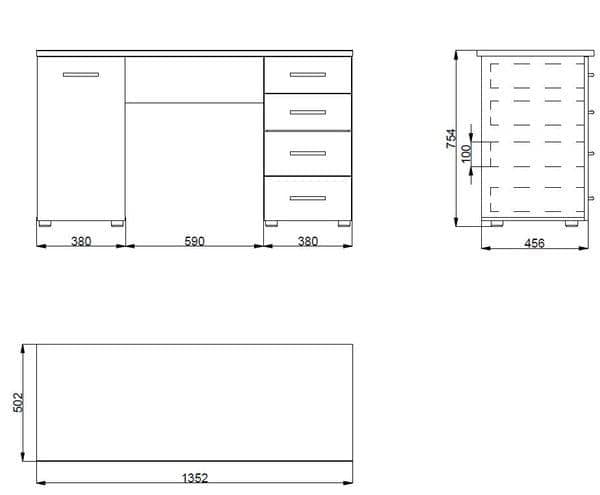 Libro Matt White Desk - 11008656