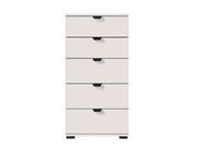 Limone Arctic White Narrow 5 Drawer Chest - 11008310
