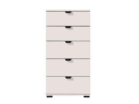 Limone Arctic White Narrow 5 Drawer Chest - 11008310