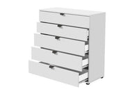 Limone Arctic White Wide 6 Drawer Chest - 11008296