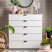 Limone Arctic White Wide 6 Drawer Chest - 11008296