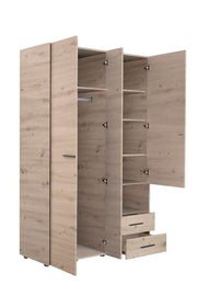 Limone Grey Oak 3 Door Wardrobe - 11008262