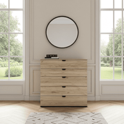 Limone Oak Effect Wide 5 Drawer Chest - 11008295