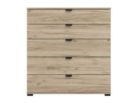 Limone Oak Effect Wide 5 Drawer Chest - 11008295