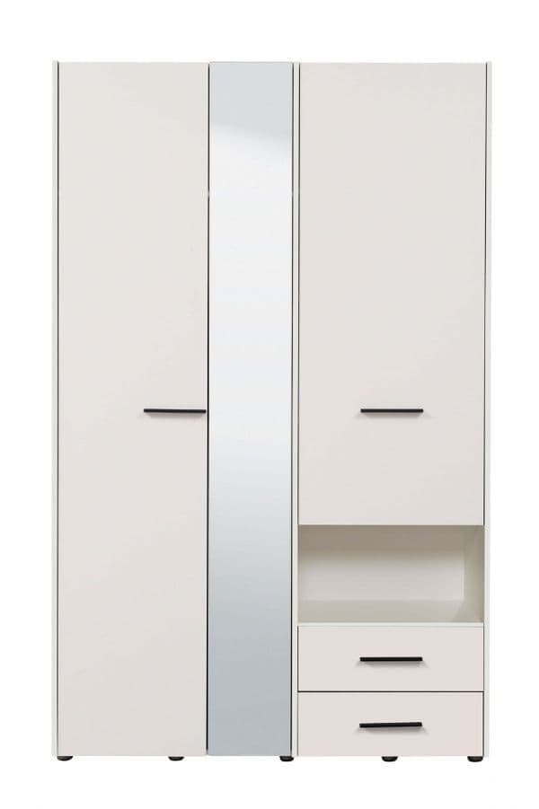 Limone White 3 Door Wardrobe - 11008264