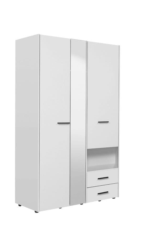 Limone White 3 Door Wardrobe - 11008264