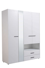 Limone White 4 Door Wardrobe - 11008267