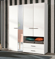 Limone White 4 Door Wardrobe - 11008267