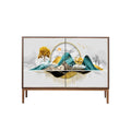 Uno Sideboard with glass sideboard