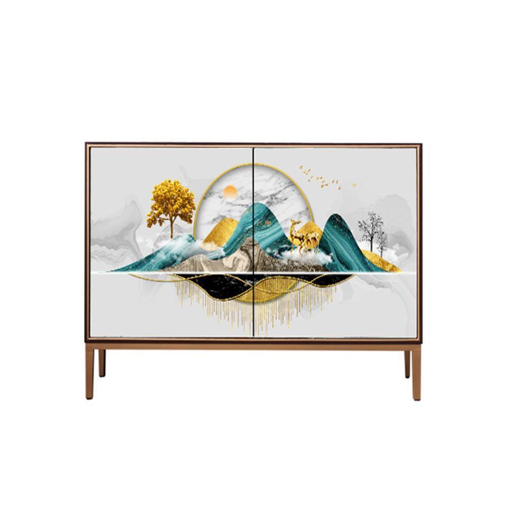 Uno Sideboard with glass sideboard